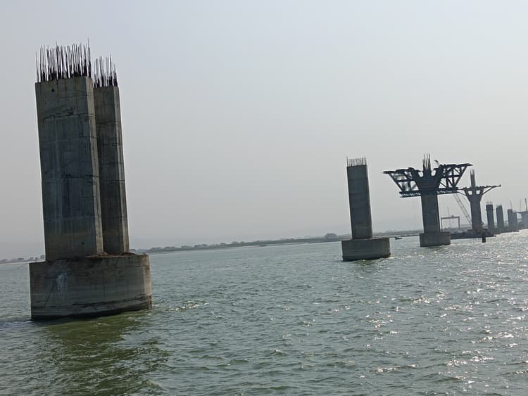 साहिबगंज-मनिहारी गंगा पुल निर्माण कार्य में तेजी