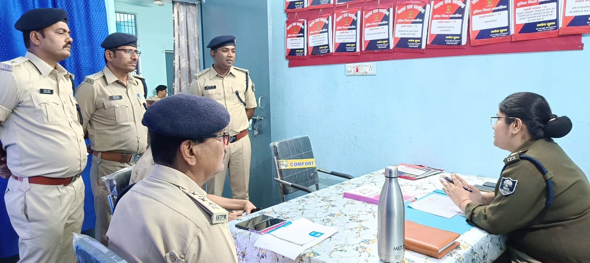 Bhagalpur news साइबर थाना का वार्षिक निरीक्षण में एसपी ने दिये कई निर्देश