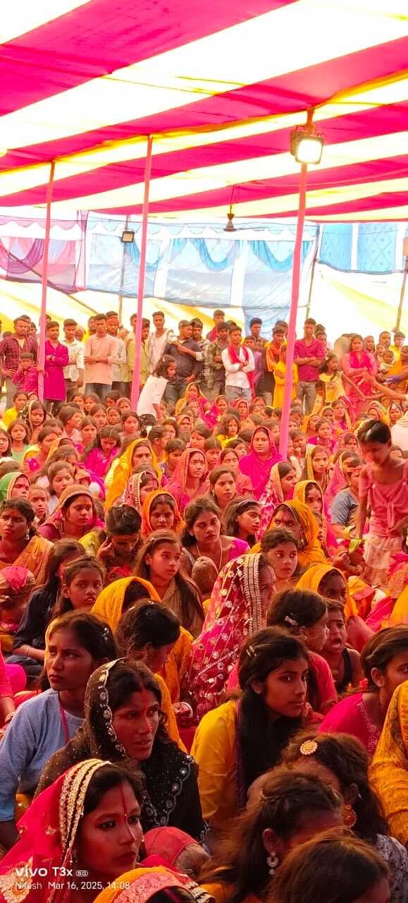 Bhagalpur news भागवत कथा का श्रवण से जीव मुक्त हो जाता है : ओम प्रकाश