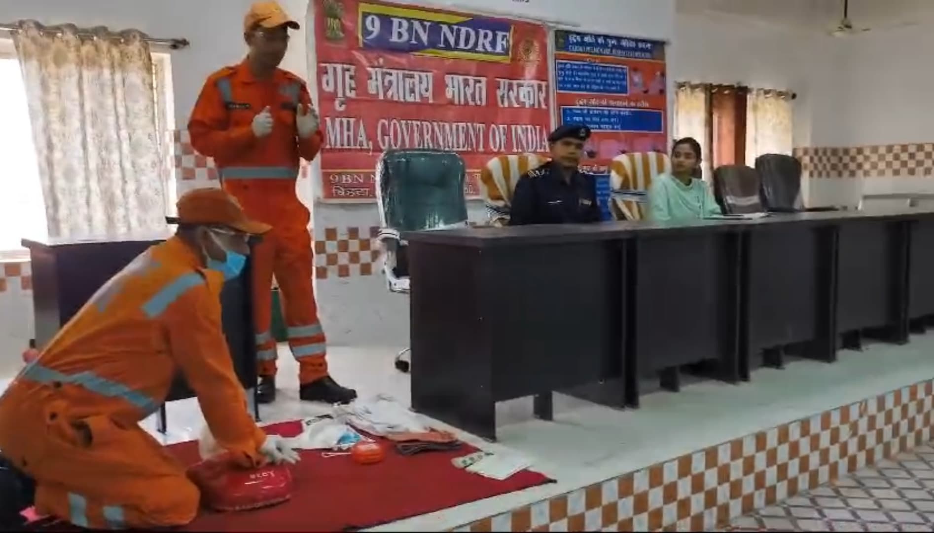 एनडीआरएफ ने आपदा से राहत व बचाव को दिया प्रशिक्षण