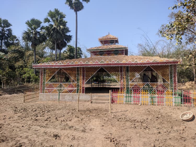 केसपा गांव  में यज्ञ की तैयारी अंतिम चरण में