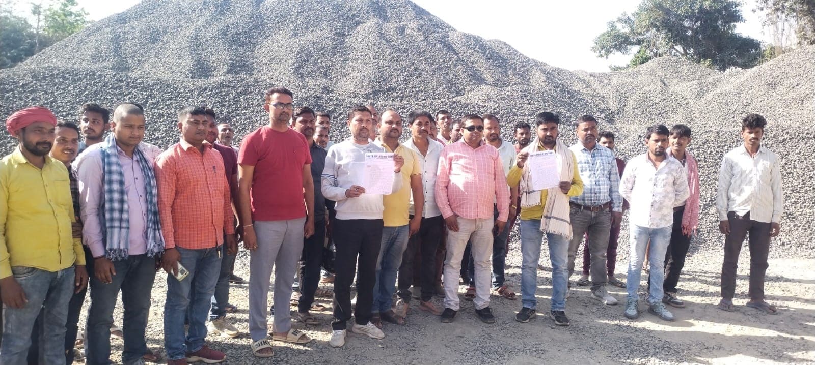खनन विभाग के विरोध में एक अप्रैल से आंदोलन करेंगे रैक प्वाइंट से जुड़ व्यवसायी
