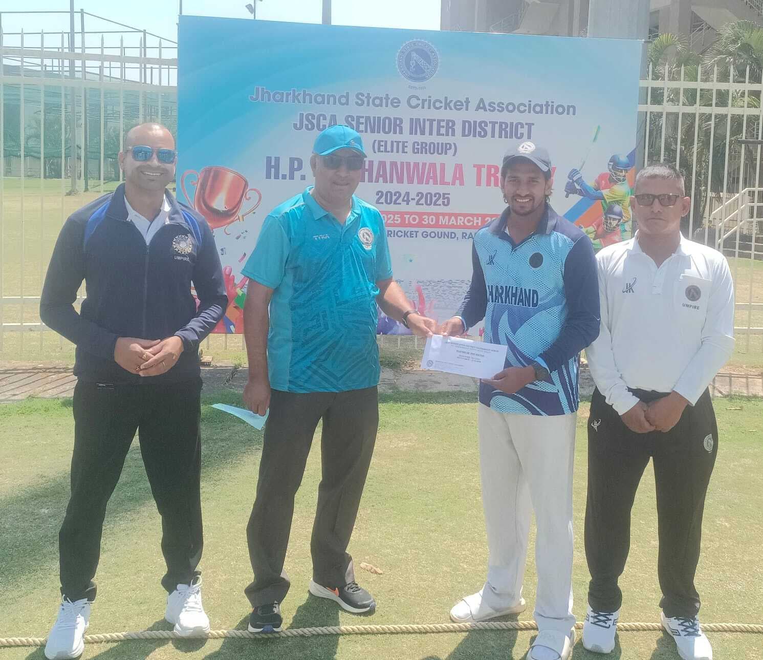 Cricket : रांची की लगातार दूसरी जीत, शिखर मोहन की बेहतरीन बल्लेबाजी