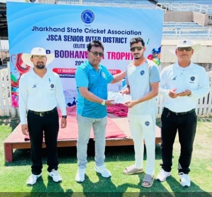 HP BODHANWALA TROPHY SUPRIYO: सुप्रियो की धार-धार गेंदबाजी से जमशेदपुर की टीम जीती