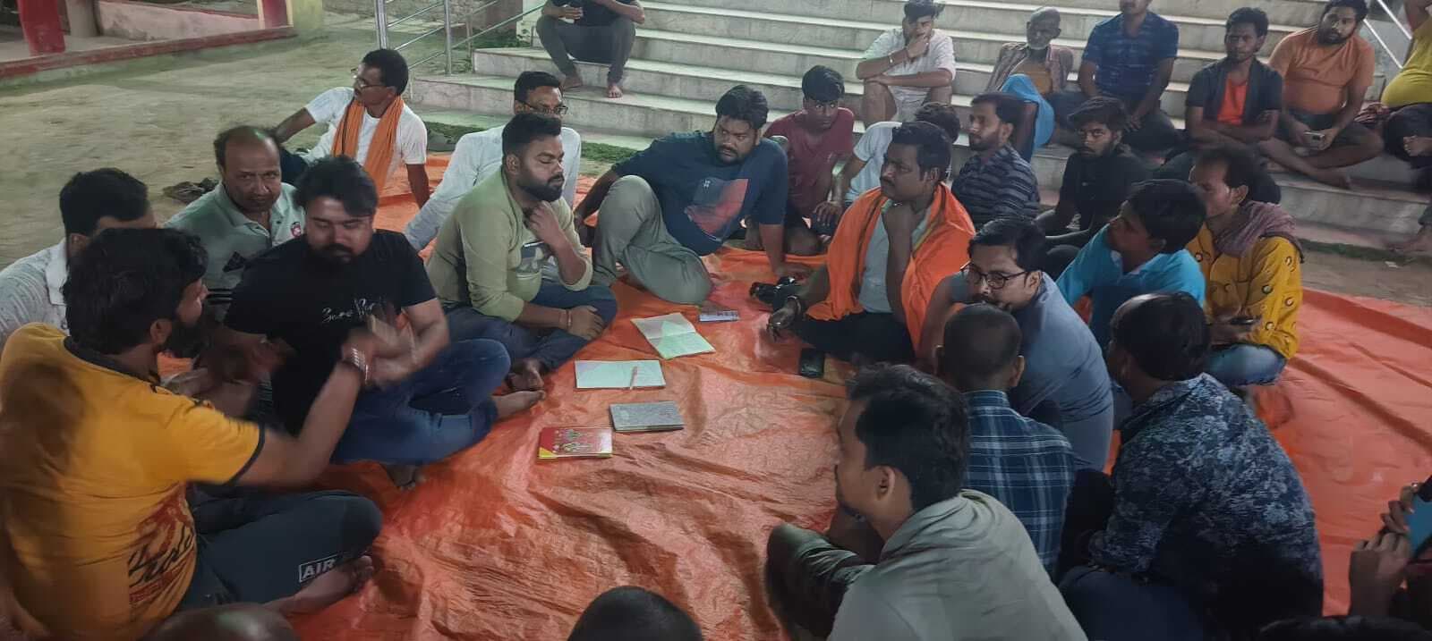 रामनवमी पूजा को ले कर फलका में बैठक आयोजित  मुन्ना साह बने  अध्यक्ष