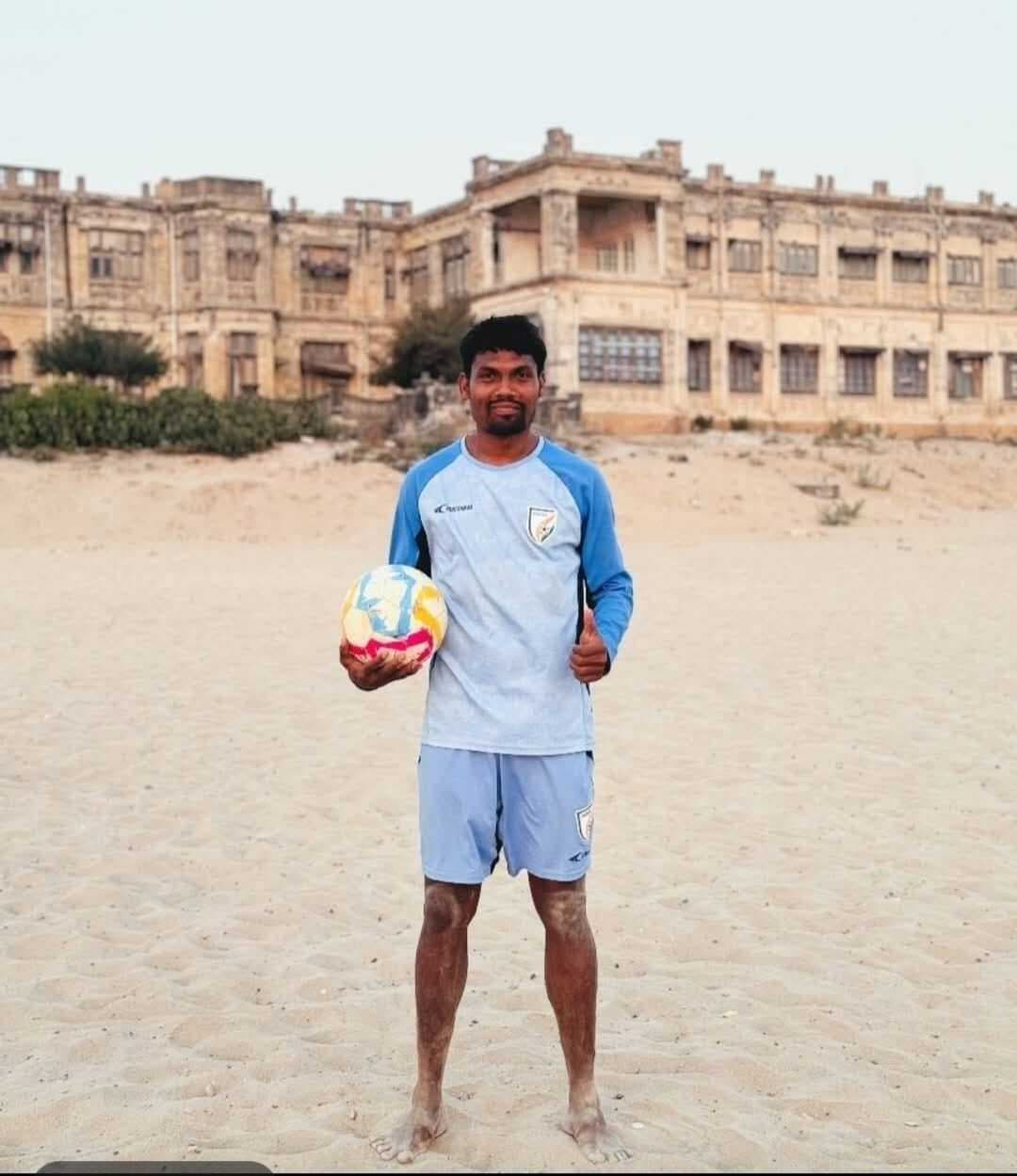 Sports : जमशेदपुर के जयपाल सिंह का भारतीय बीच फुटबॉल टीम में चयन