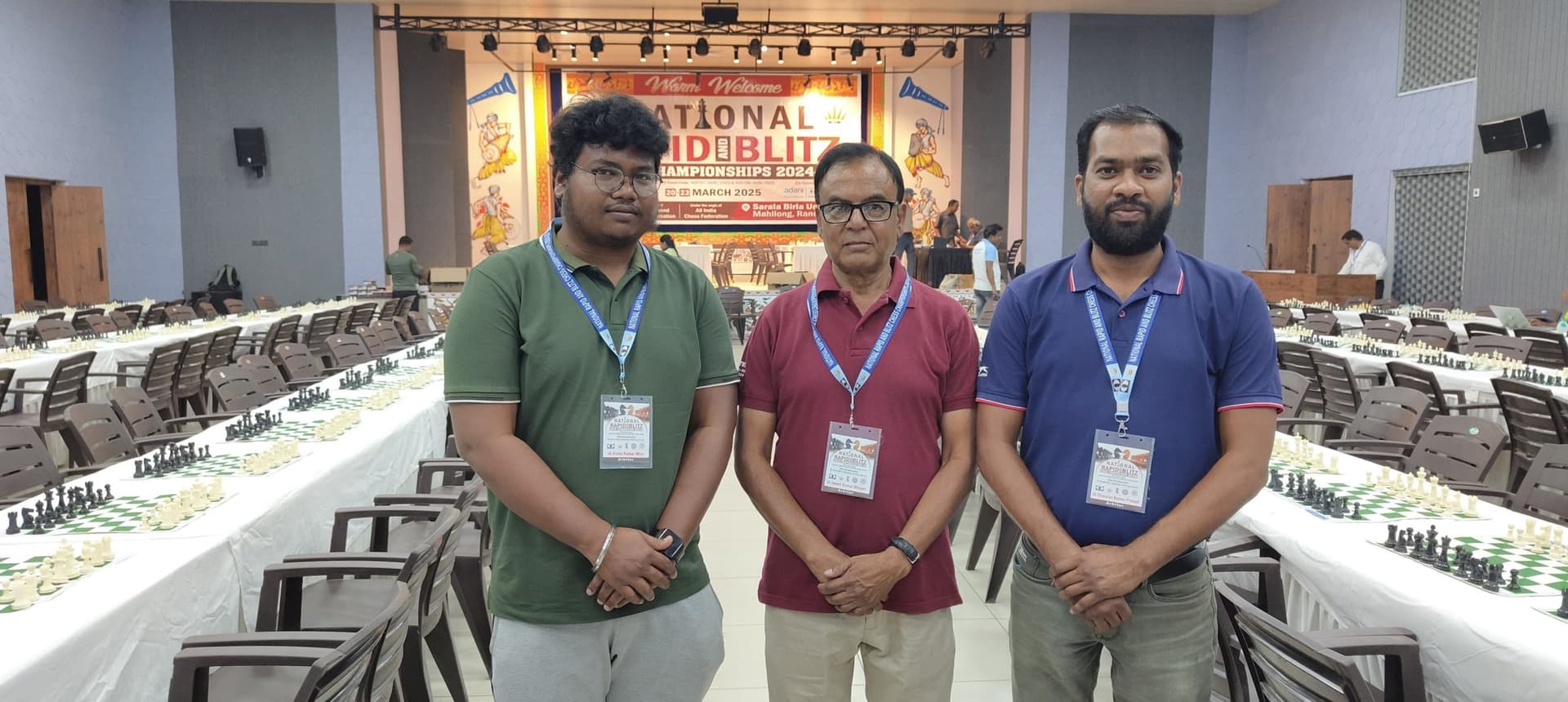 CHESS ARBITER JYANT, CHANDAN AND VISHAL : जयंत, चंदन व विशाल नेशनल चेस टूर्नामेंट में देंगे योगदान