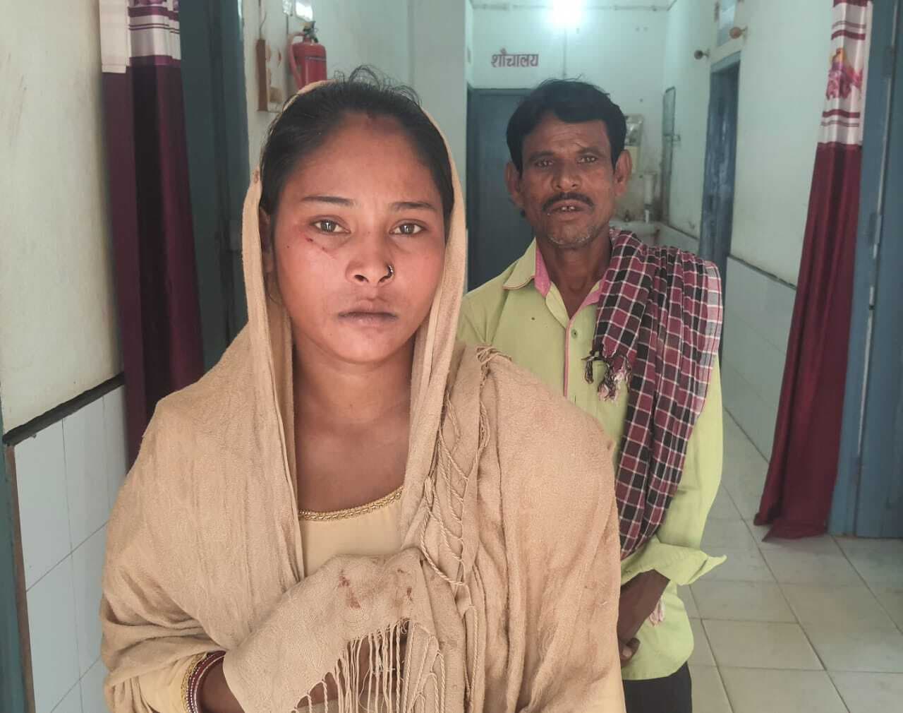 शराबी पति ने मायके में ही की पत्नी की कर दी बेरहमी से पिटाई