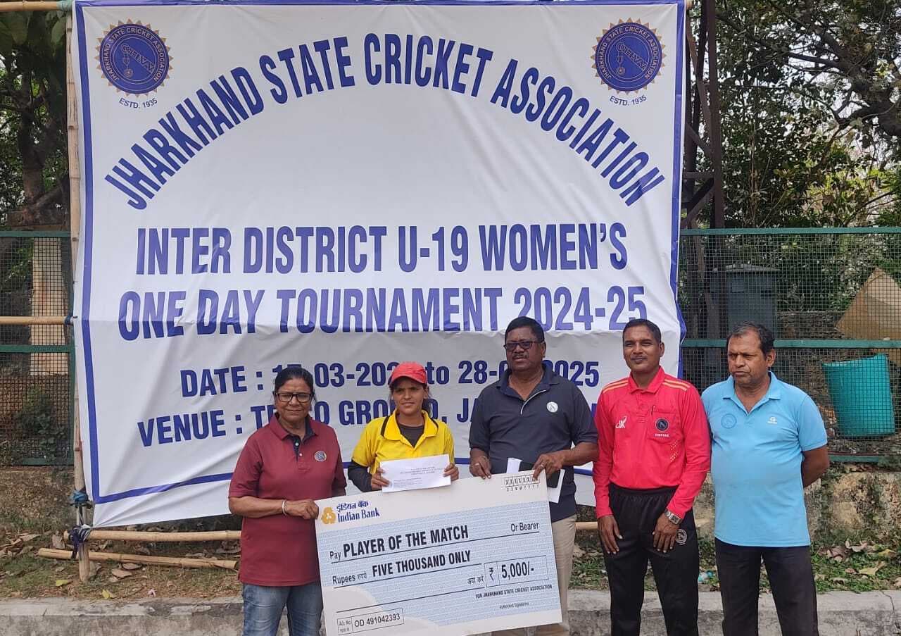 JSCA WOMEN U19 INTER DISTRICT CRICKET :  गिरीडीह की जीत में प्रीति ने बिखेरी चमक