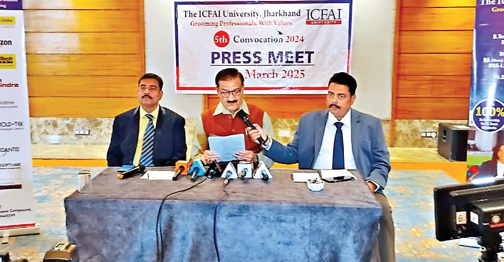 ranchi news : इक्फाई विवि का दीक्षांत समारोह आज, नौ विद्यार्थियों को मिलेगा गोल्ड मेडल