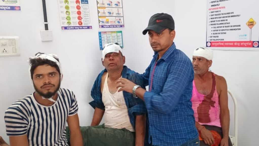 जमीन विवाद में दो पक्षों के बीच हिंसक झड़प, आधा दर्जन लोग जख्मी