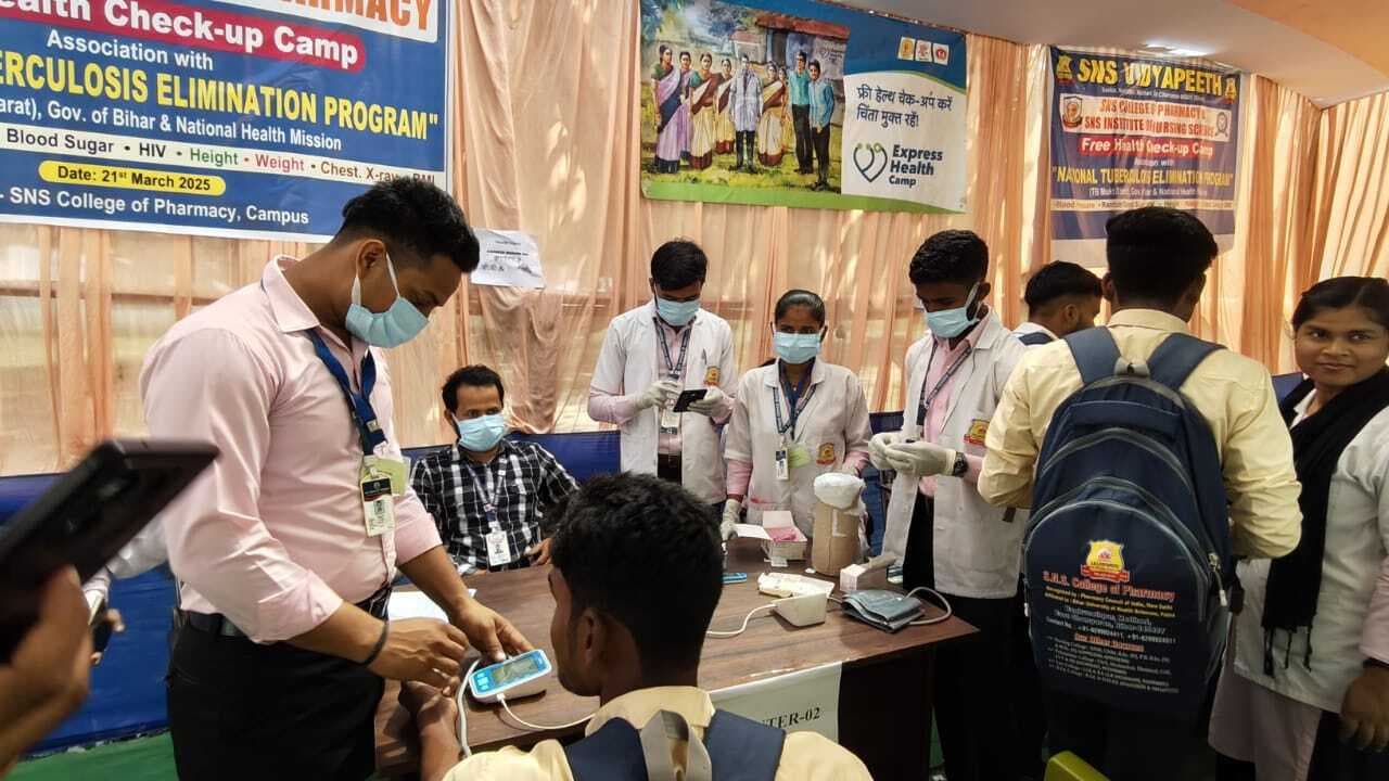 टीबी मुक्त अभियान के तहत 120 लोगों की हुई स्क्रीनिंग