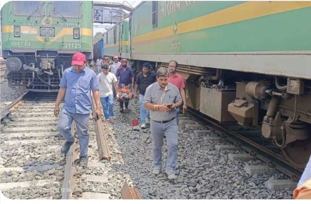 मालगाड़ी की चपेट मे आने से युवक की मौत