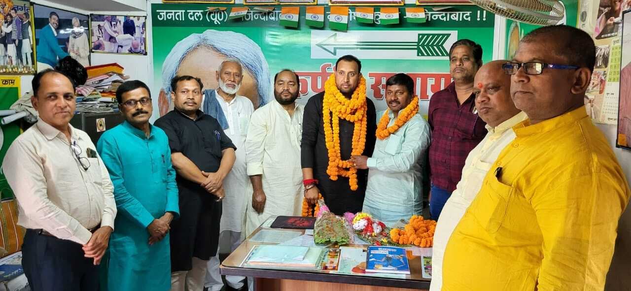 जदयू मीडिया सेल के जिलाध्यक्ष बने प्रवीण पटेल का स्वागत