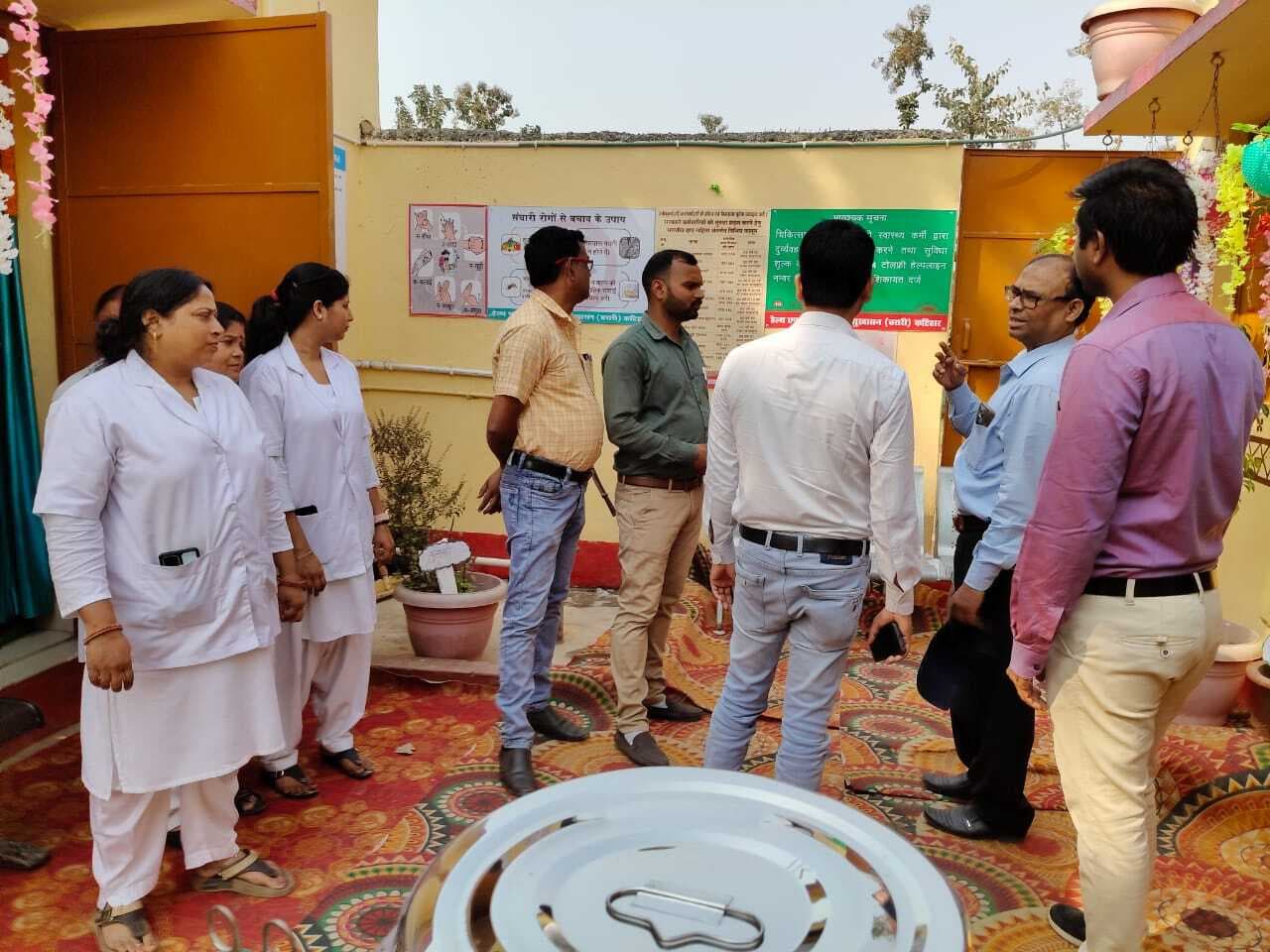 स्वास्थ्य केंद्र सुखासन का राज्य स्तरीय टीम ने किया निरीक्षण