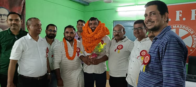 रेलवे मजदूर यूनियन के सेकेट्री सुमन तो प्रेसिडेंट कामेश्वर बने