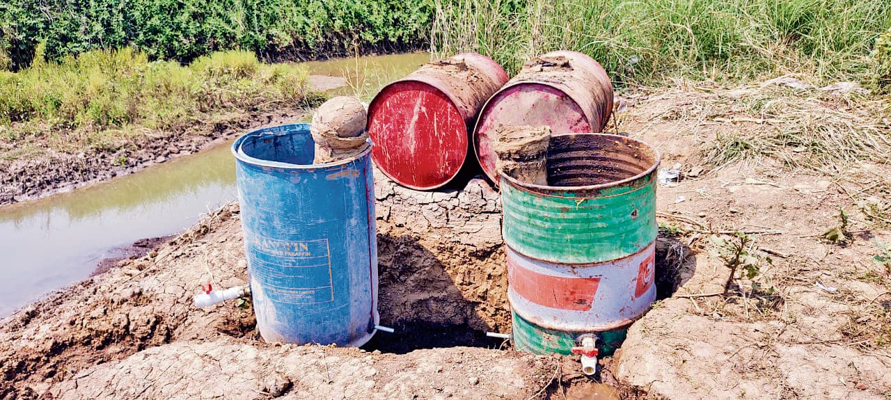 एक हजार लीटर पाश किया गया नष्ट