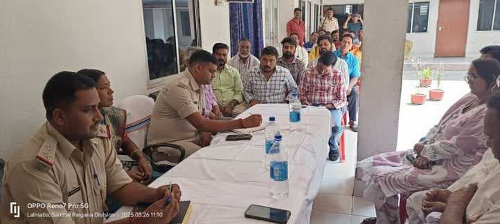 शांतिपूर्ण तरीके से मनायें ईद व रामनवमी पर्व : एसडीपीओ