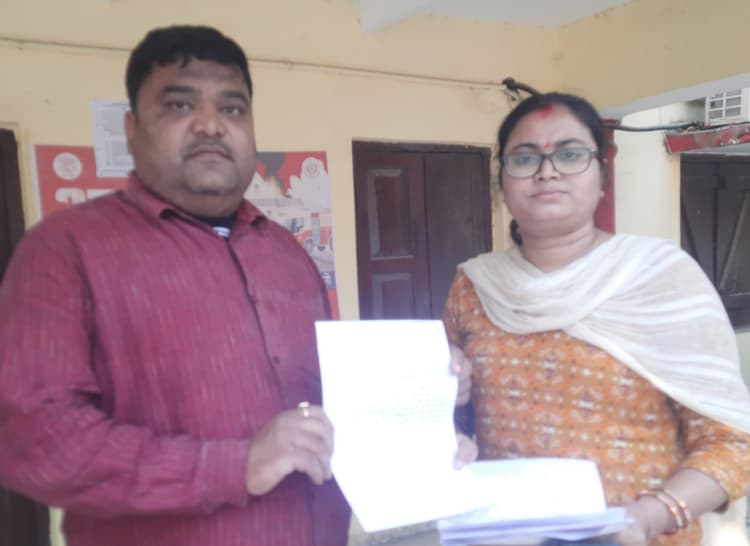 सुनिल नगर में बसे लोगों को बासगीत पर्चा देने की सरपंच ने की मांग