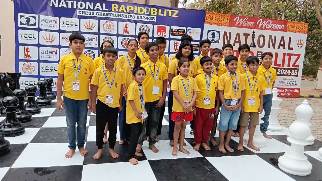 JHARKHAND STATE U9 AND 13 CHESS :  अधिराज, जायरा व अधिराज मित्रा बने चैंपियन