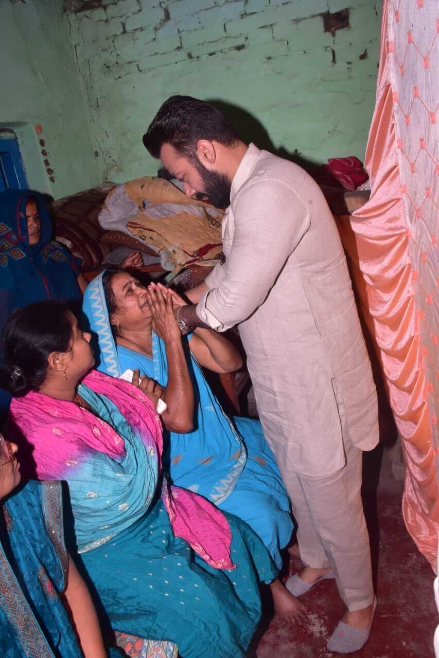 सांसद ने दिवंगत कांग्रेसी केदार बाबू के परिजनों को दिया सांत्वना