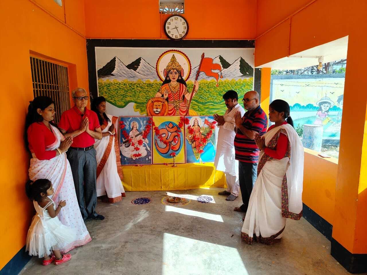 विद्यालय में हिन्दु नववर्ष धूमधाम से मनाया गया