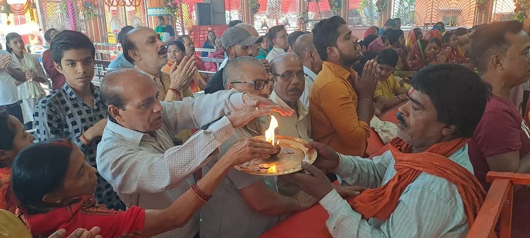 चैत्र नवरात्र के दूसरे स्वरूप ब्रह्मचारिणी की पूजा अर्चना की गयी