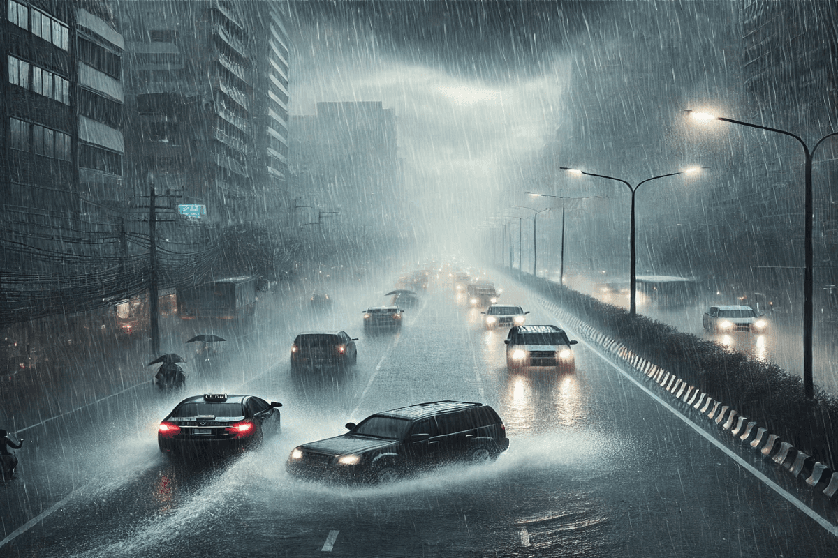 AI Image Heavy rain alert AI Image Heavy rain alert