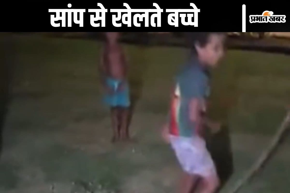Viral Video : सांप को पकड़कर बच्चे खेलने लगे रस्सी कूद, वीडियो देखकर डर जाएंगे आप