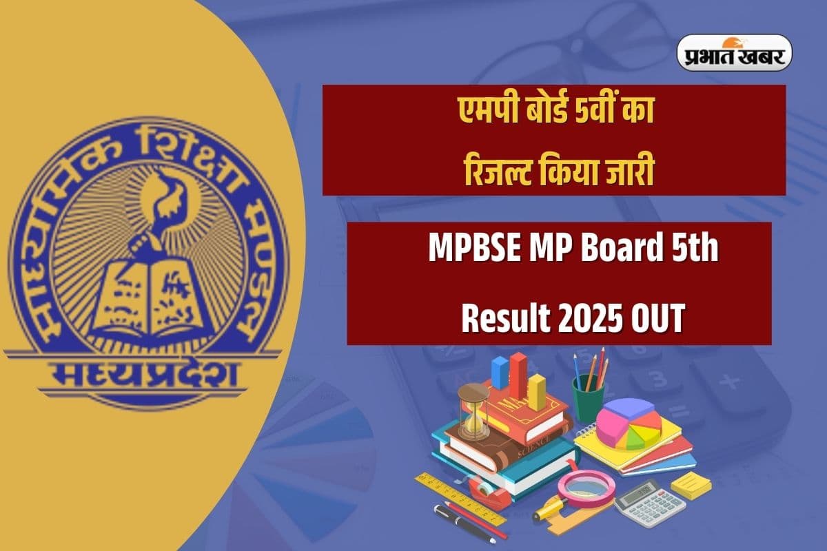 MPBSE MP Board 5th Result 2025 OUT