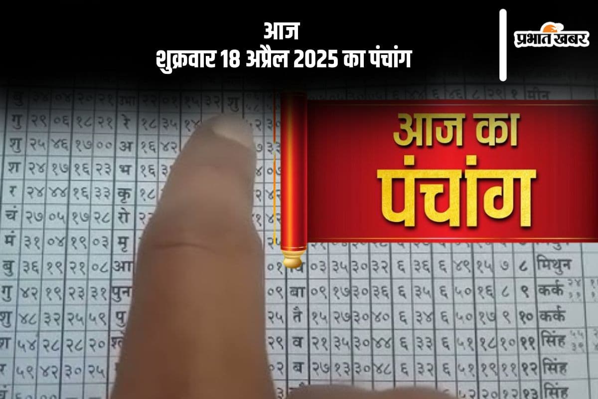 आज 18 अप्रैल 2025 का ये है पंचांग, जानें शुभ मुहूर्त और अशुभ समय