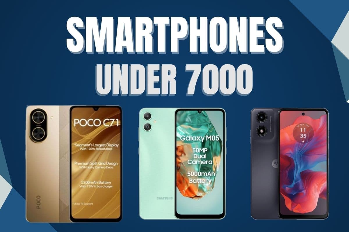 Budget Smartphones Under 7000: 7 हजार के अंदर इन स्मार्टफोन्स की चलती है धाक, Samsung-Motorola जैसे ब्रांड भी है लिस्ट में शामिल Budget Smartphones Under 7000: 7 हजार के अंदर इन स्मार्टफोन्स की चलती है धाक, Samsung-Motorola जैसे ब्रांड भी है लिस्ट में शामिल
