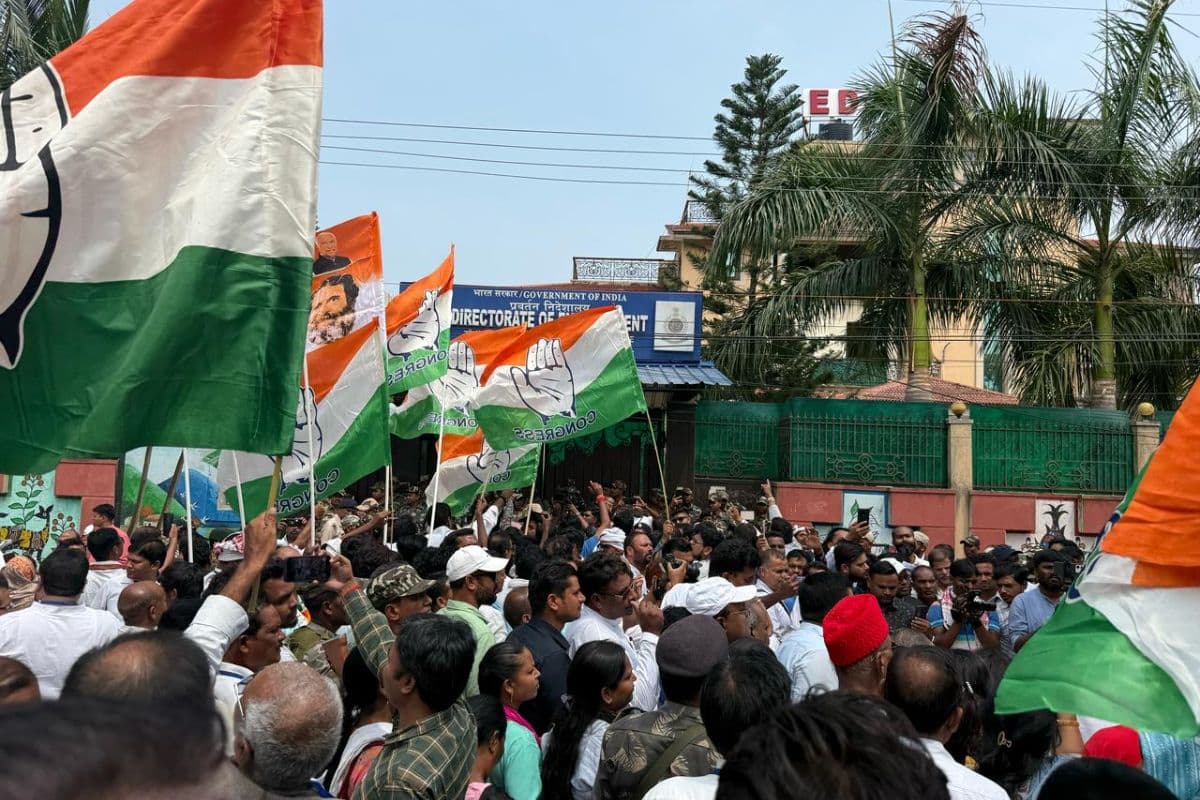 रांची में ईडी ऑफिस के बाहर कांग्रेस का हल्ला बोल, केशव महतो ने भाजपा पर किया तीखा प्रहार