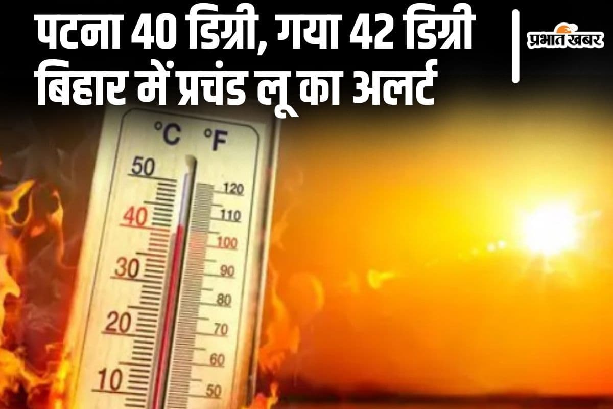 Bihar Temperature: पटना @40,गया-बक्सर 42 डिग्री पार, 25 अप्रैल तक प्रचंड लू की पड़ेगी मार
