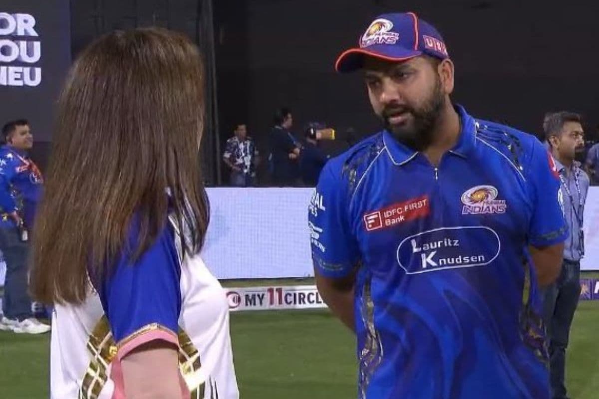 फ्लॉप शो के बाद गंभीर बातचीत! KKR vs MI मैच के बाद मिले रोहित शर्मा और नीता अंबानी, Video