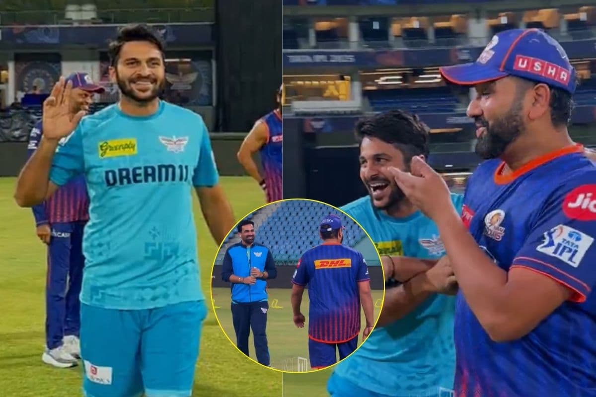 जहीर खान से मिलने पहुंचे रोहित शर्मा, बीच में मिले ‘लॉर्ड’, फिर हुई गजब की नोकझोक