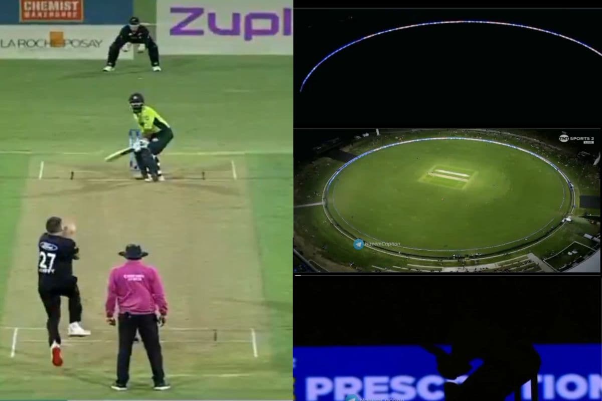 बैट्समैन क्रीज पर और अचानक बुझ गई बत्ती, बॉलर ने गेंद भी फेंक दी, खतरनाक सीन का देखें Video