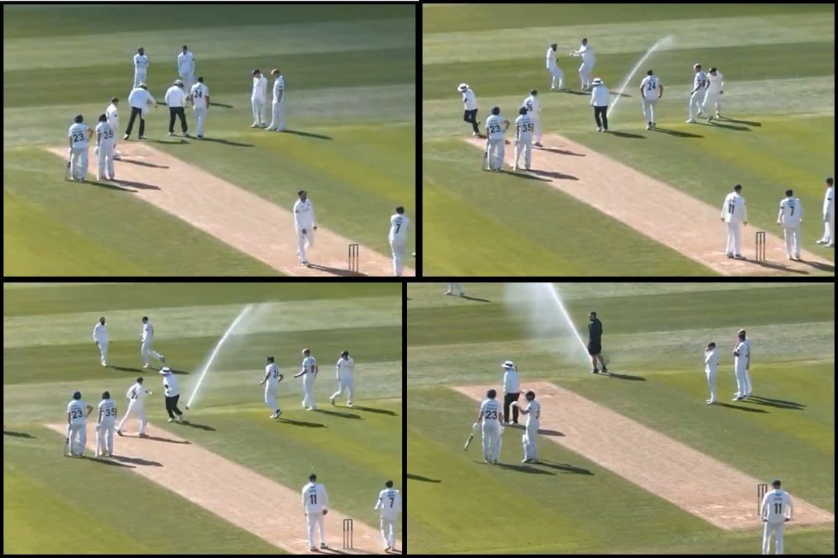 County Championship Sprinkler Incident.