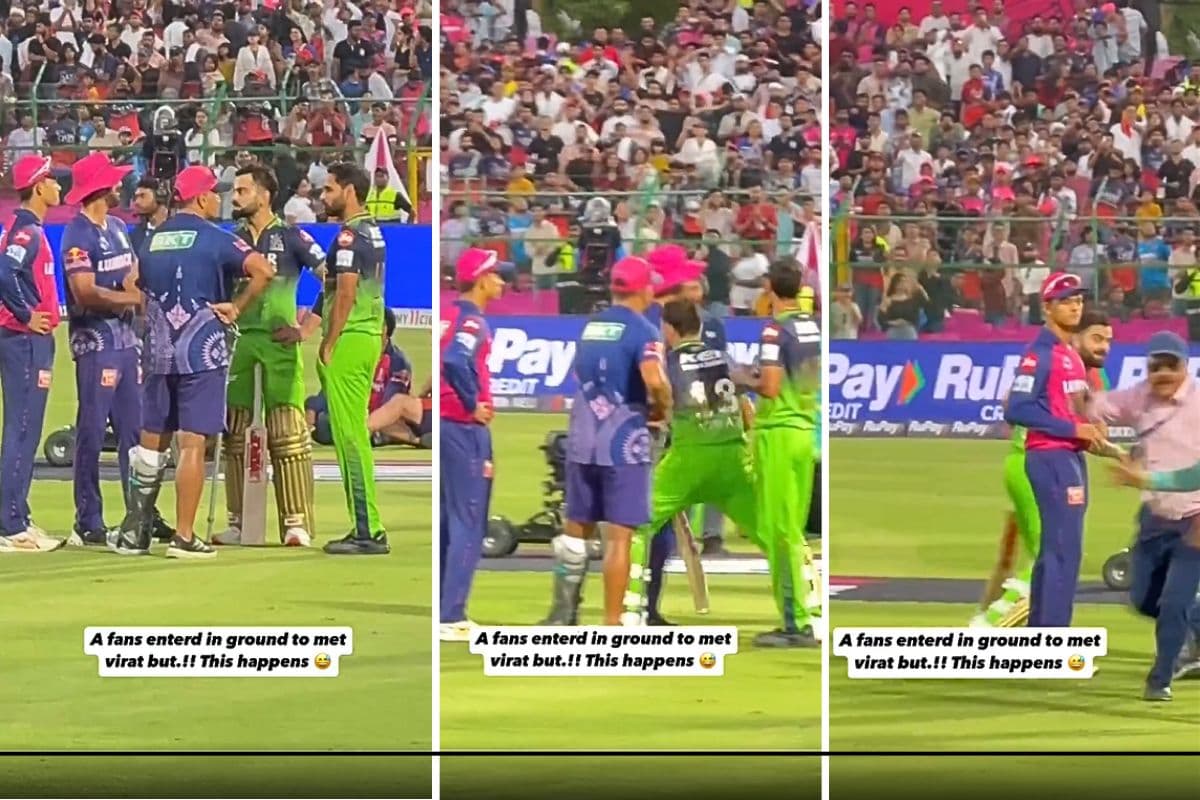 बातचीत में मशगूल थे विराट, तभी कूद पड़ा फैन, फिर कोहली ने जो किया ताकता रह गया शख्स
