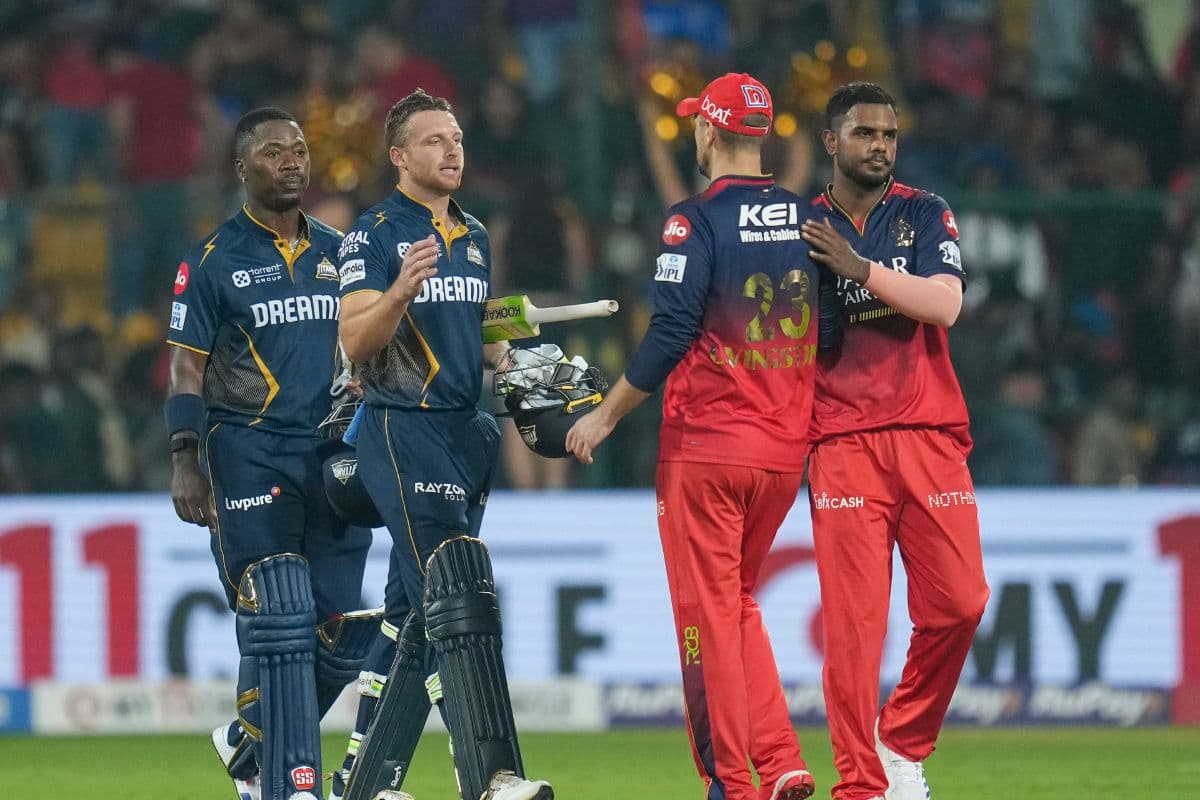 RCB vs GT, IPL 2025: गुजरात टाइटंस ने आरसीबी को 8 विकेट से हराया, चमके सिराज और बटलर