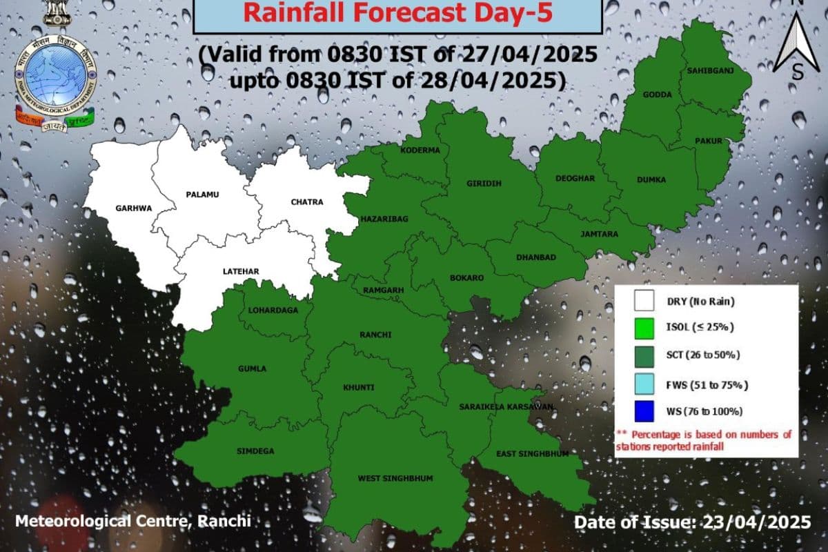 झारखंड में प्रचंड गर्मी के बीच बदलेगा मौसम, इस दिन से होगी झमाझम बारिश, गिरेंगे ओले
