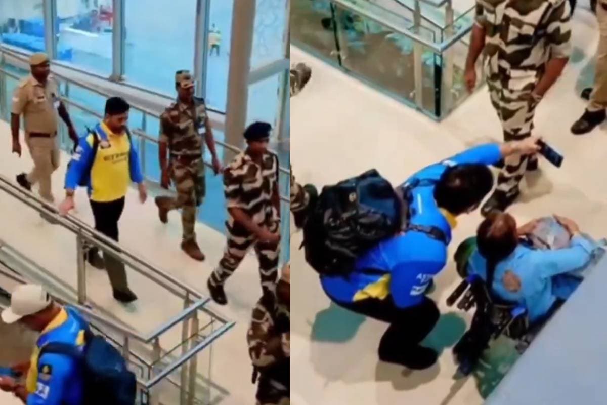MS Dhoni ने पूरी की व्हीलचेयर पर बैठी फैन की मुराद, सिक्योरिटी से बाहर जाकर ली सेल्फी, VIDEO वायरल