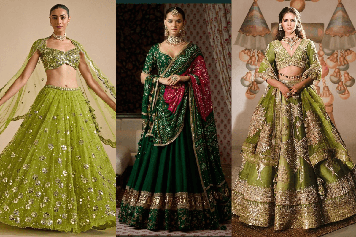 Mehndi Ceremony Lehenga Designs: Mehndi Look में चाहती हैं Green Glamour- ट्राय करें ये ट्रेंडिंग ग्रीन लहंगे