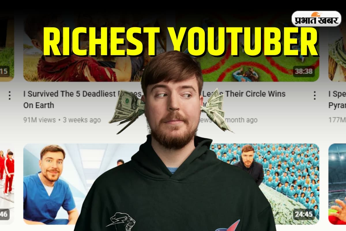 MrBeast Net Worth: दुनिया के सबसे अमीर यूट्यूबर, एक साल में 700 करोड़ से भी ज्यादा की कमाई, नेट वर्थ जानकर होश उड़ जाएंगे