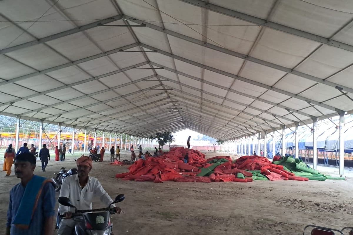 बिहार के इस जिले में 635500 स्क्वायर फिट में बन रहा भव्य पंडाल, ट्रैफिक प्लान लागू, आठ दिन रहेगी सख्ती