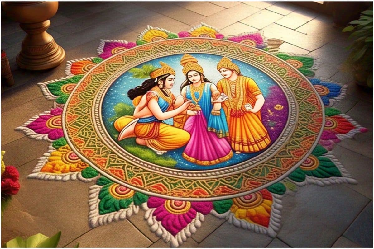 Ram Navami Rangoli Design: भगवान राम का रंग-बिरंगी रंगोली से करें भव्य स्वागत, प्रभु होंगे प्रसन्न