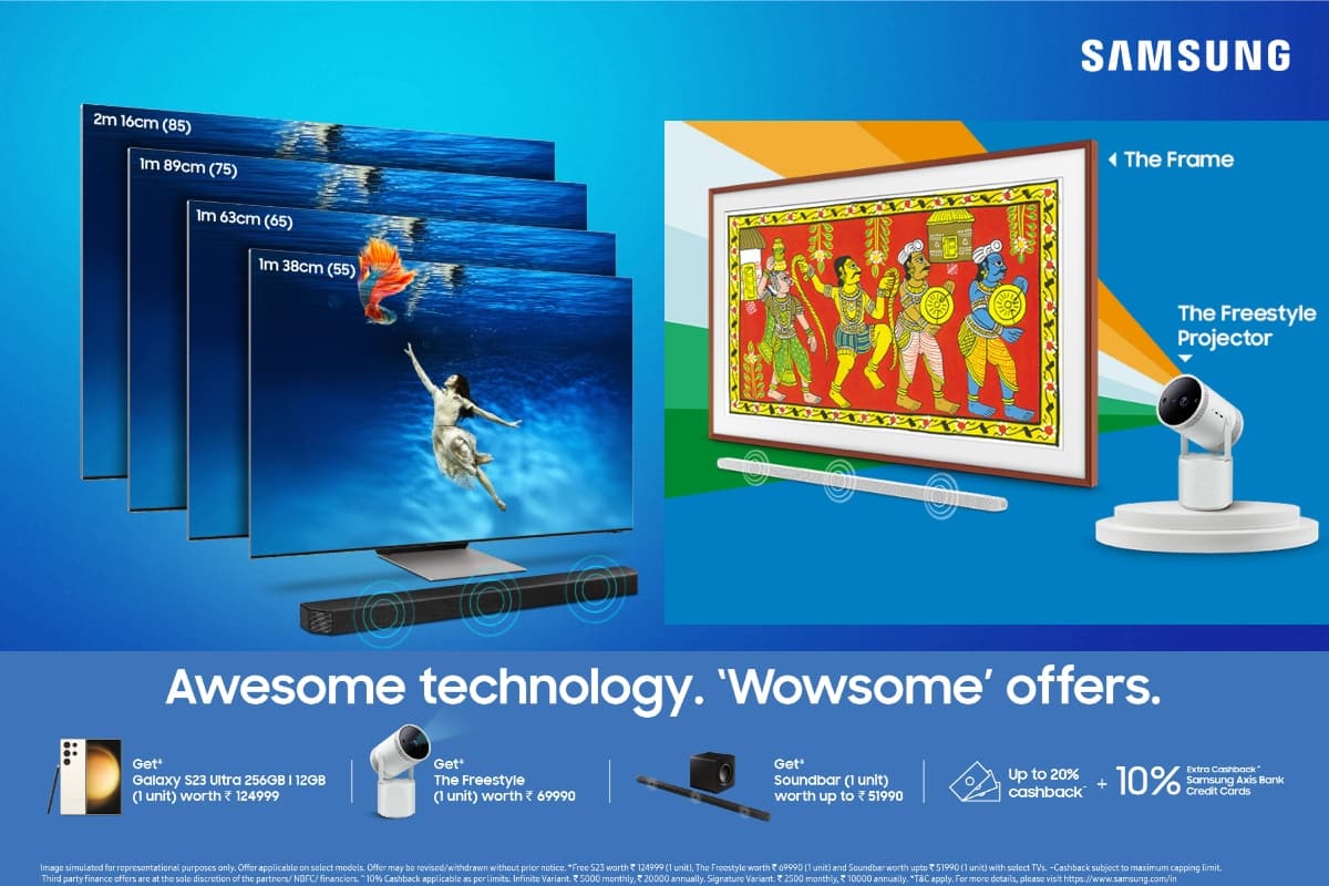 Samsung TV Offer: 55 इंच स्मार्ट टीवी खरीदो और 43 इंच वाला बिल्कुल फ्री पाओ