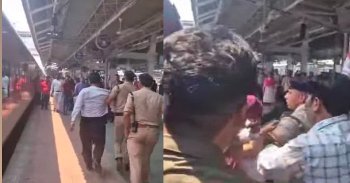 प्रयागराज जंक्शन पर टीटीई को रेल गार्डों ने पीटा, आर पी एफ ने किया बीच बचाव, वीडियो वायरल