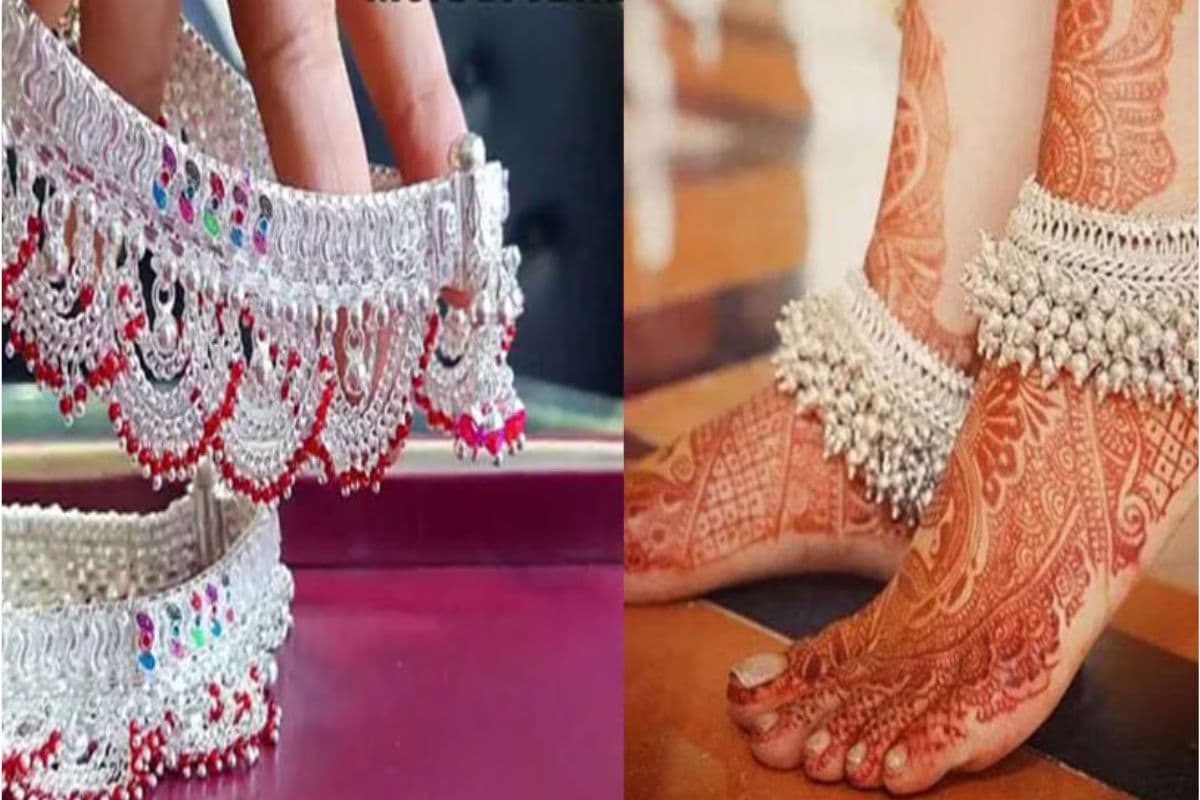 Silver Payal Designs: बढ़ेगी साजन के दिल की धड़कनें,पहनें पाजेब के ये लेटेस्ट डिजाइन