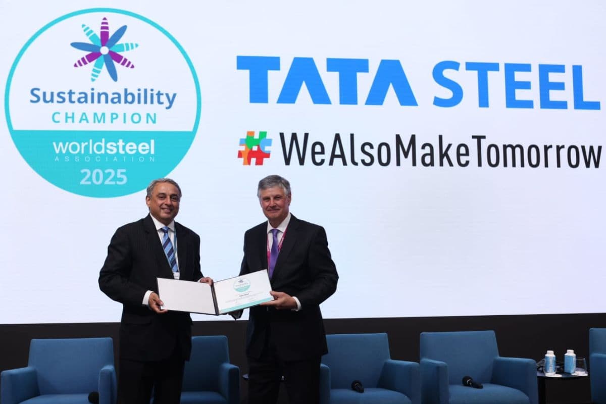 Tata Steel Award: टाटा स्टील लगातार आठवें साल स्टील सस्टेनेबिलिटी चैंपियन